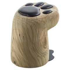 Low stool made of a single block of cedar Riva 1920 Miaooo Stool