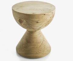 Low stool / Side table / Chair made of a singleblock of cedar Riva 1920 Maya