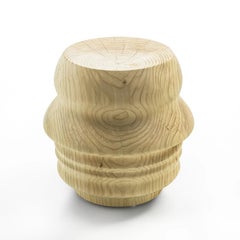 Low stool / Side table made of a single block of cedar Riva 1920 Ego