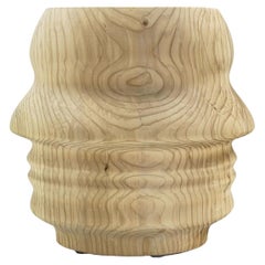 Low stool / Side table made of a single block of cedar Riva 1920 Ego