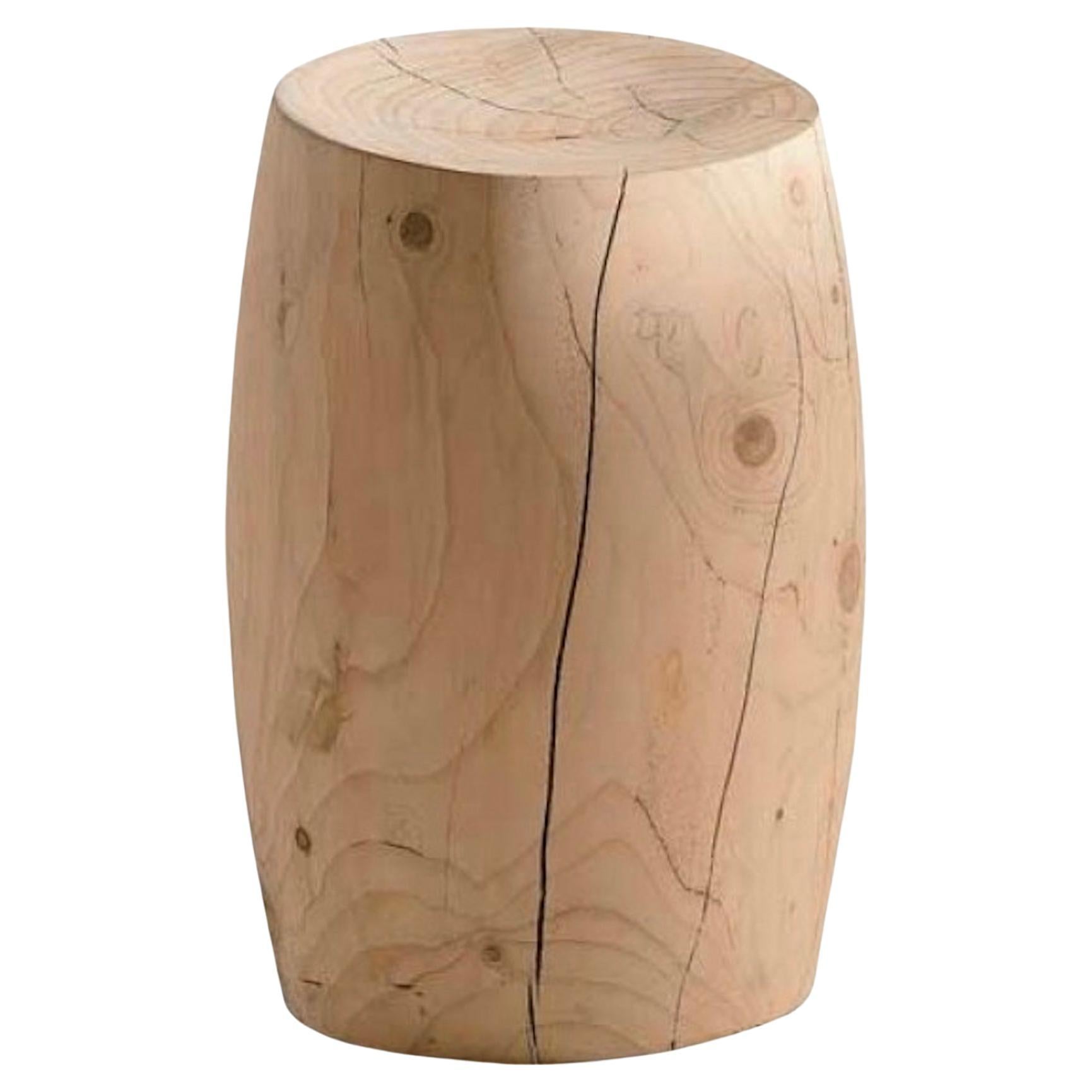 Low stool / Side table made of a single block of cedar Riva 1920 Fiji Terry Dwan