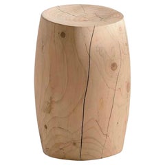 Tabouret bas / Table d'appoint en un seul bloc de cèdre Riva 1920 Fiji Terry Dwan