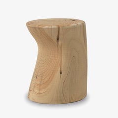 Low stool / Side table made of a single block of cedar Riva 1920 Fiord