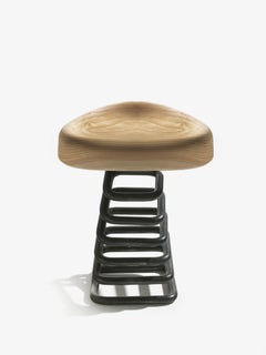 Low stool / Side table made of a singleblock of cedar Riva 1920 Molla