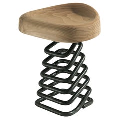 Low stool / Side table made of a singleblock of cedar Riva 1920 Molla