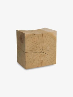 Low stool / Side table made of a singleblock of cedar Riva 1920 Napa Small