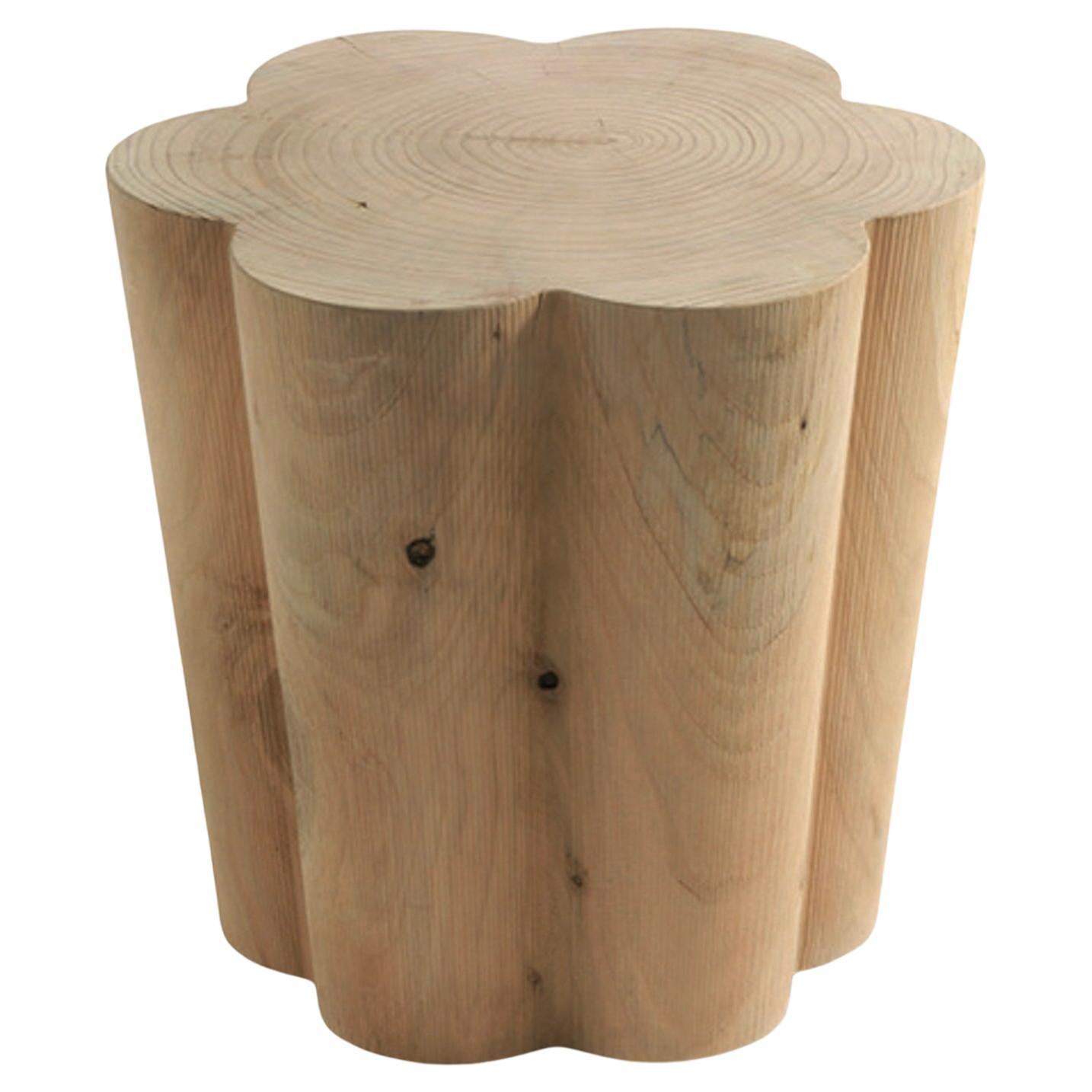 Low stool / Side table made of a singleblock of cedar Riva 1920 Rocco - Mendini