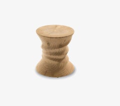 Low stool / Side table made of a singleblock of cedar Riva 1920 Squeeze