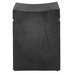 Niedriger Hocker / Beistelltisch aus einem einzigen Block Vulkanzeder Riva 1920 Napa Big