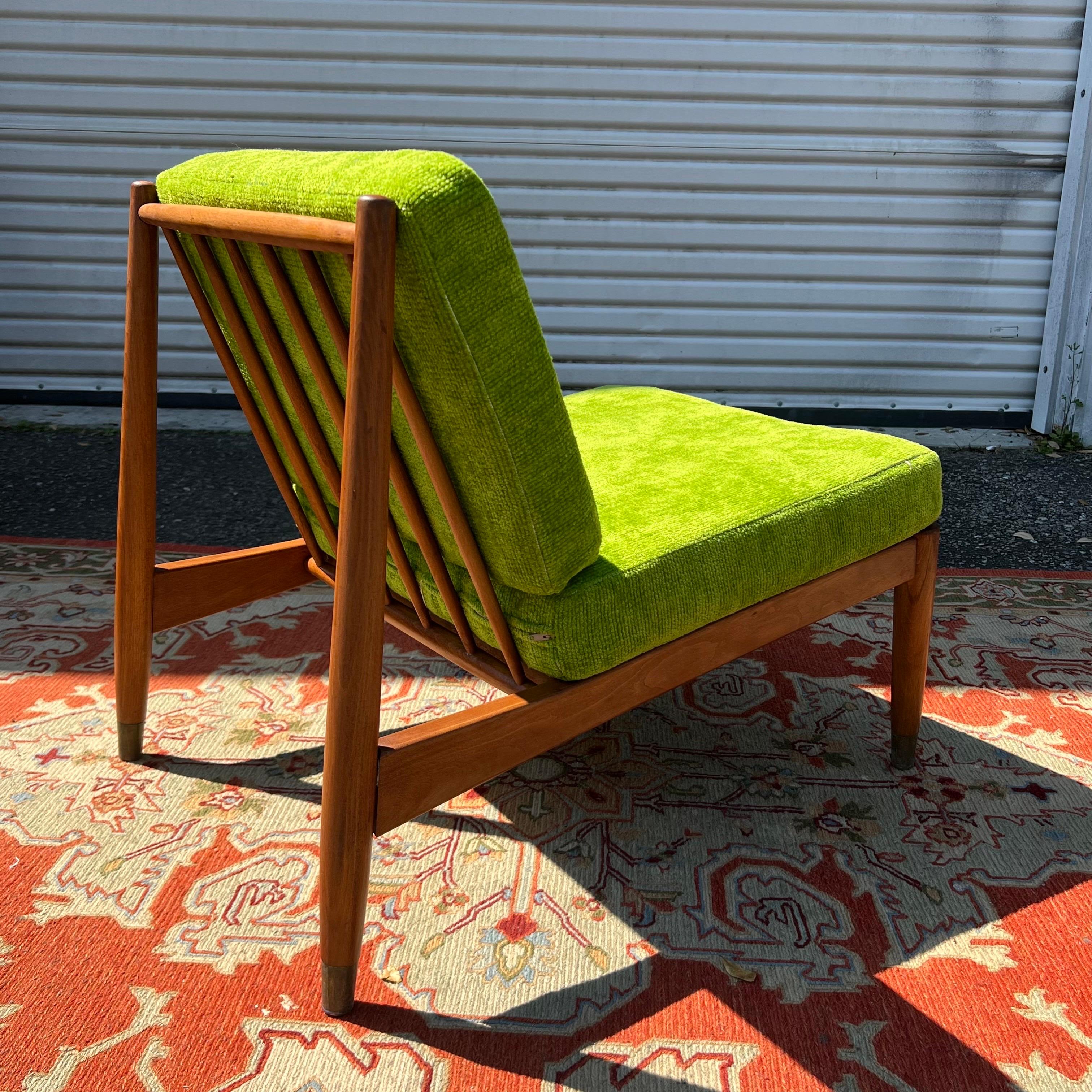 Low Swedish Beech Lounge Chair by Folke Ohlsson for Dux, 1960s For Sale 3