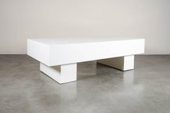 Low "T" Table, Cream Lacquer by Robert Kuo, Limited Edition