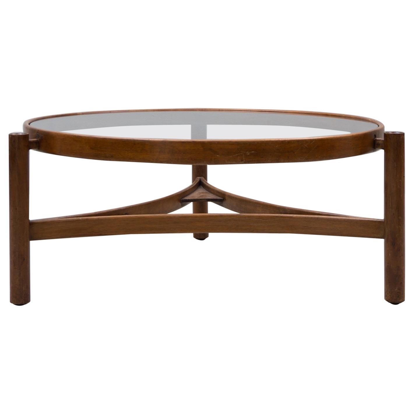 Low Table / Sidetable, Made of Walnut, by Gianfranco Frattini, 1958