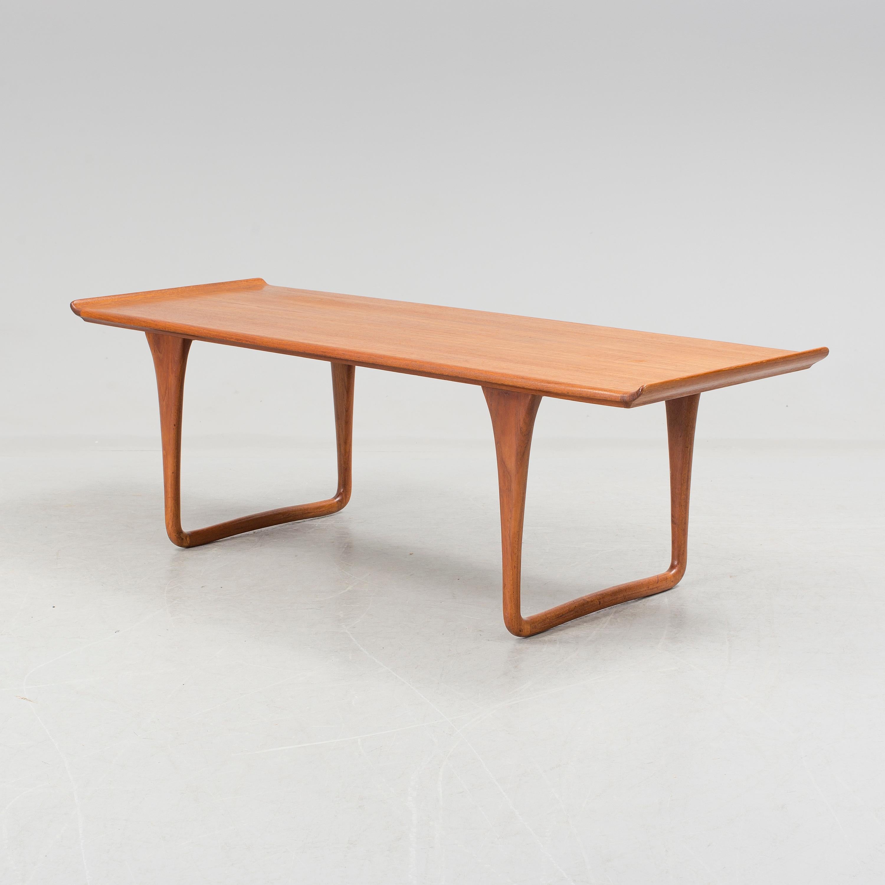 20th Century Low table by Svante Skogh for Seffle Mobelfarik Teak Sweden, 1960s For Sale