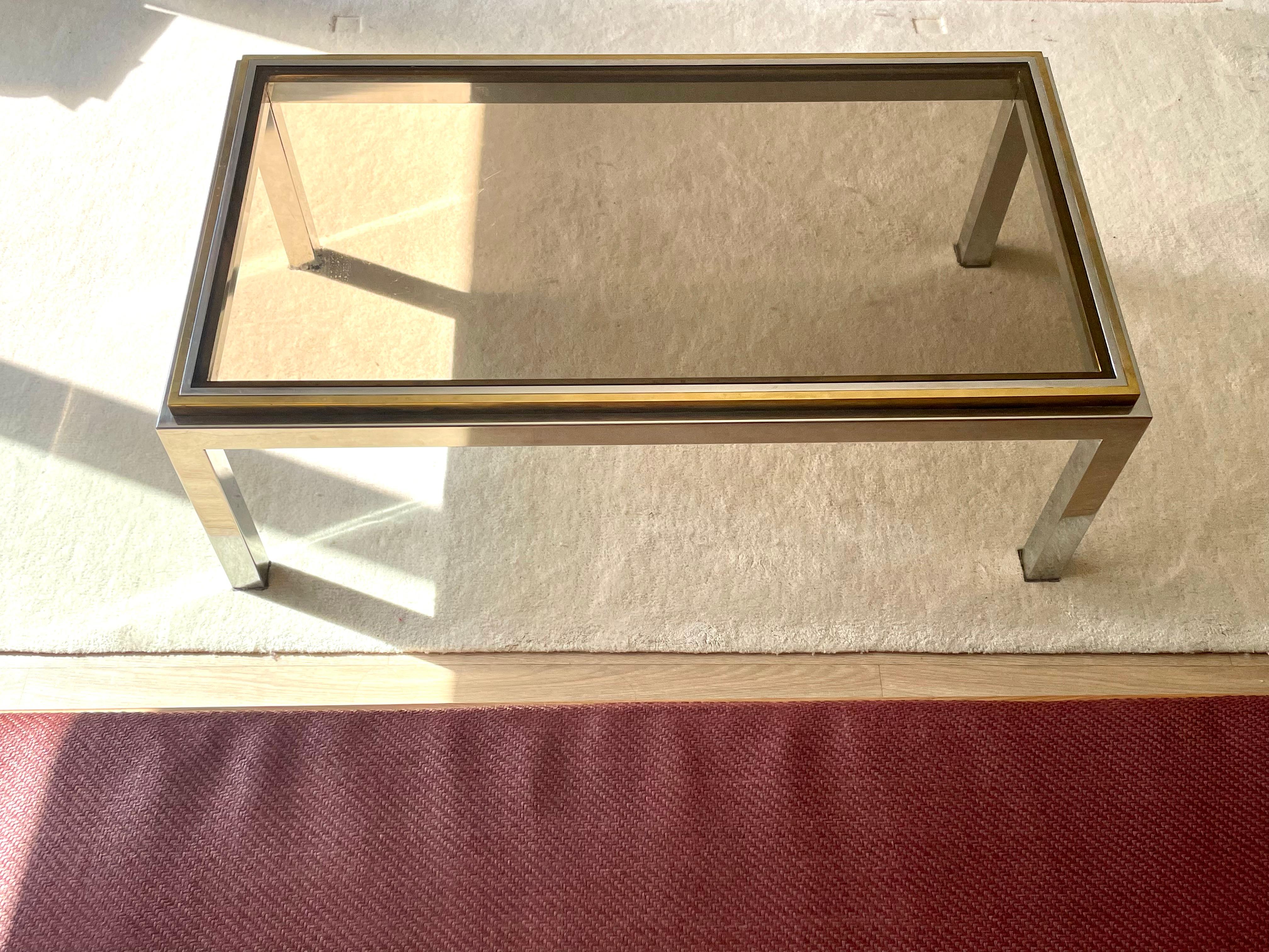 Italian Low table by Willy Rizzo - model Flaminia -circa 1970 For Sale