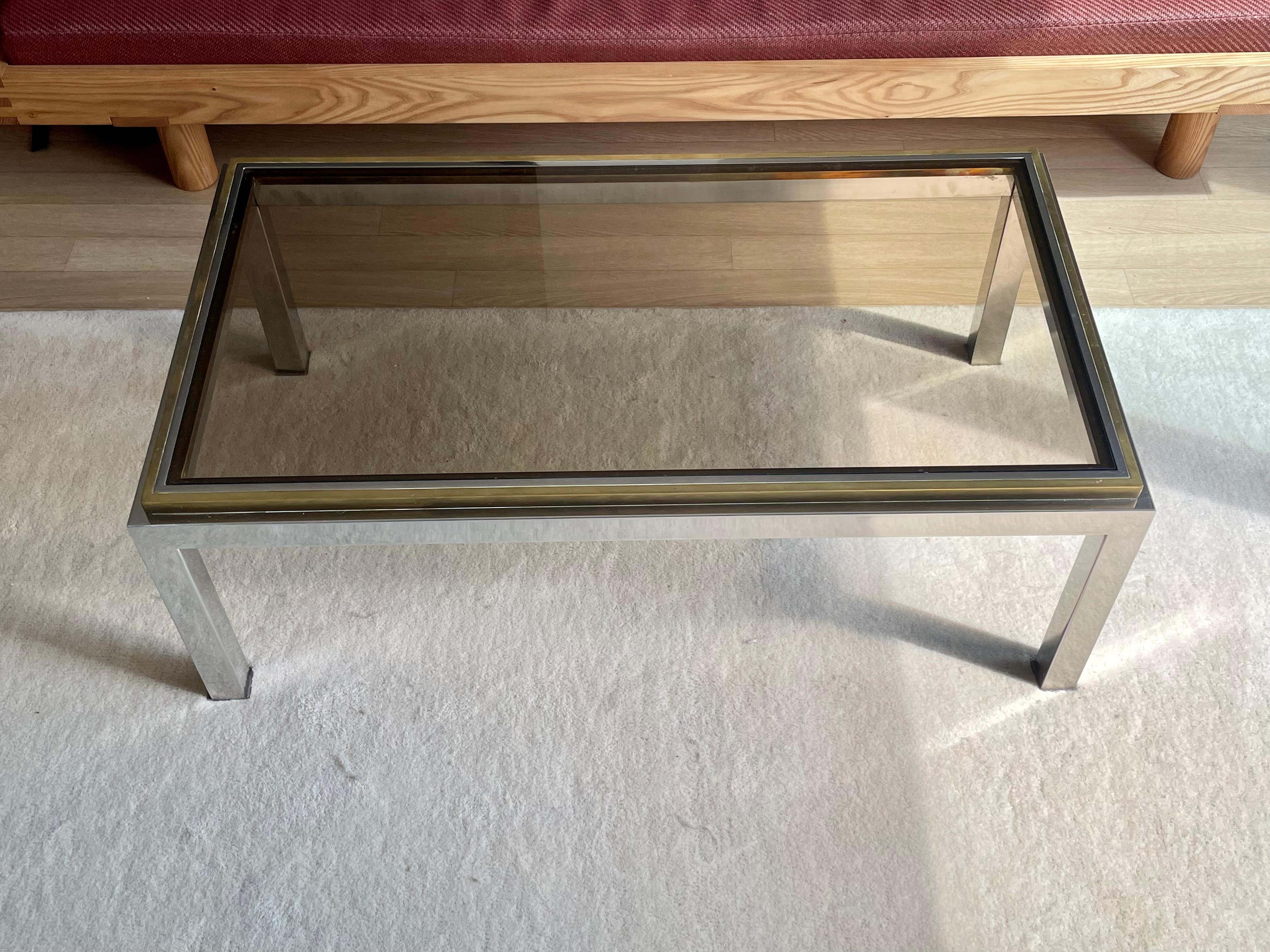 Late 20th Century Low table by Willy Rizzo - model Flaminia -circa 1970 For Sale