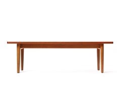 Rare Low cocktail/coffee table Teak & Oak by Hans J. Wegner for Johannes Hansen