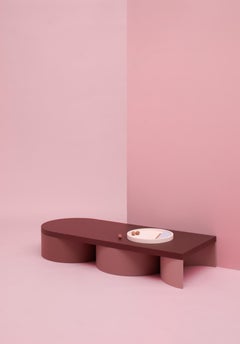 Low Table Colorful Design Contemporary Table Rounded Shapes Form Low Table 3