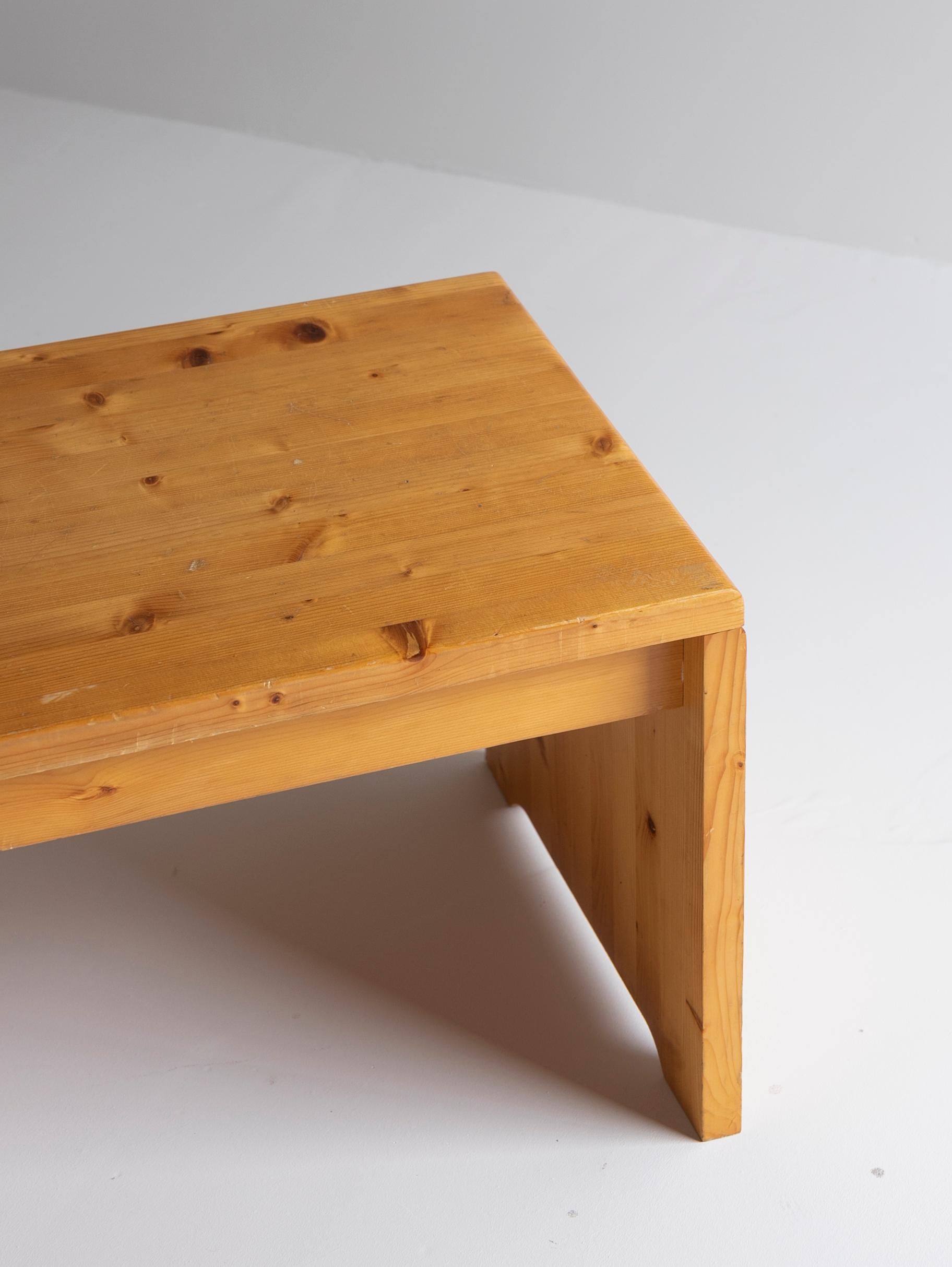 Woodwork Low Table from Les Arc 1600,
by Charlotte Perriand For Sale