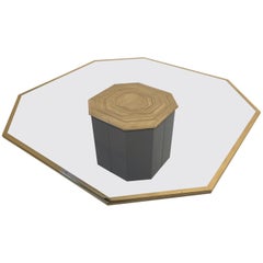 Low Table, Glass and Brass