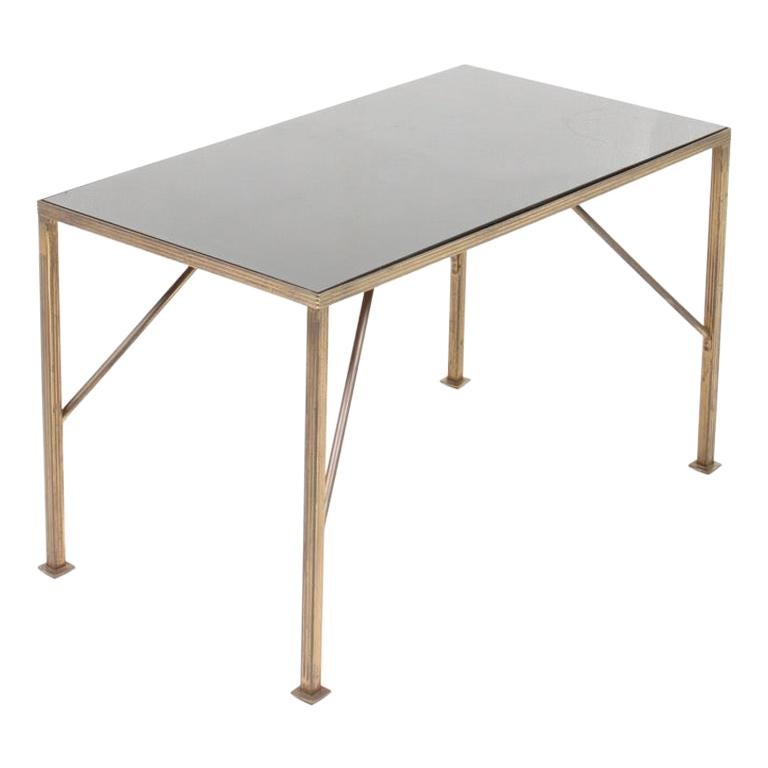 Low table in Brass with Glass top by Lysberg Hansen 
Terp, 1940s