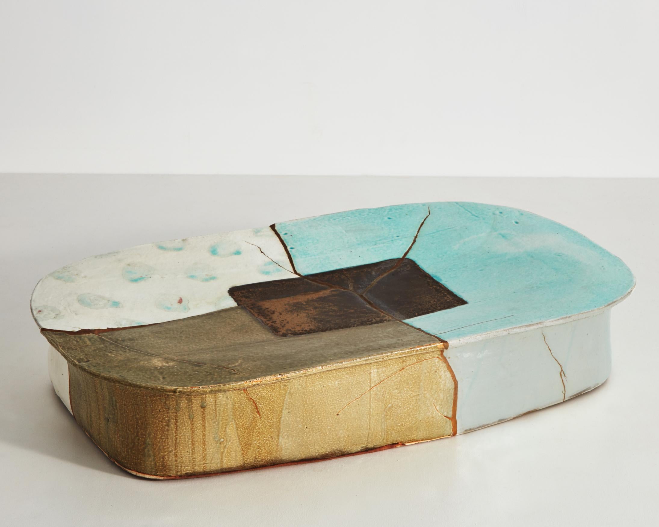 Korean Low Table in Glazed Ceramic by Hun-Chung Lee, 2018