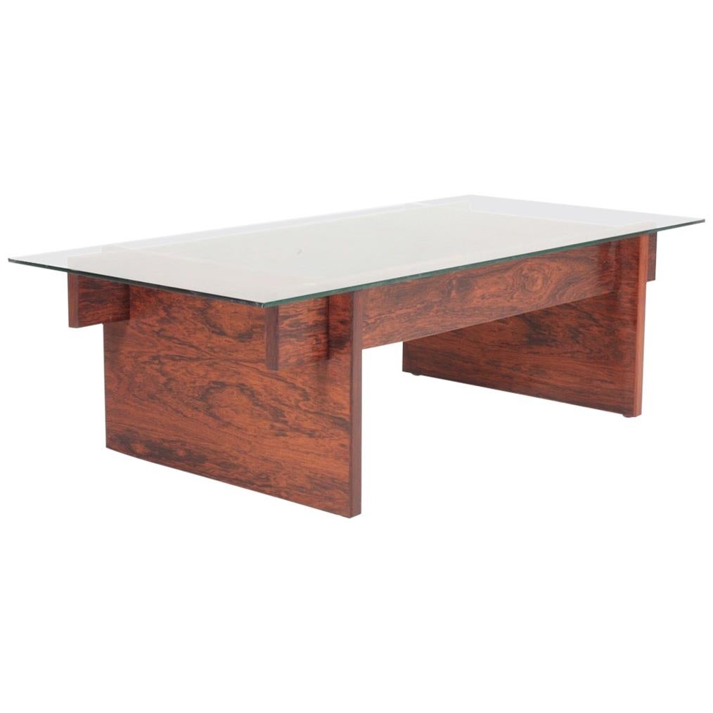 Low Table in Rosewood by Svend Langkilde, Danish Midcentury, 1950s For Sale