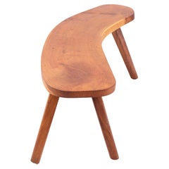 Low Table in Solid Oak, Made in Denmark, 1940s