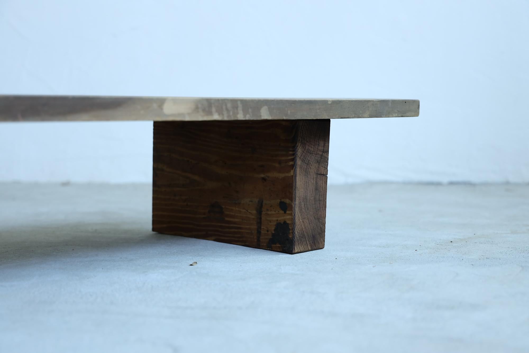20th Century Low Table, Japanese Antique, Wabi-Sabi, Mingei