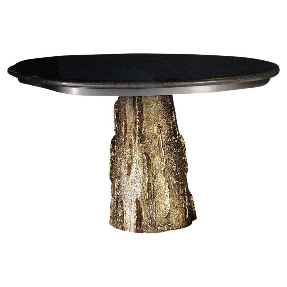 Low Table PYGMEE Cast Bronze, bespoke Table top, Organic shape, Cinabre Gallery