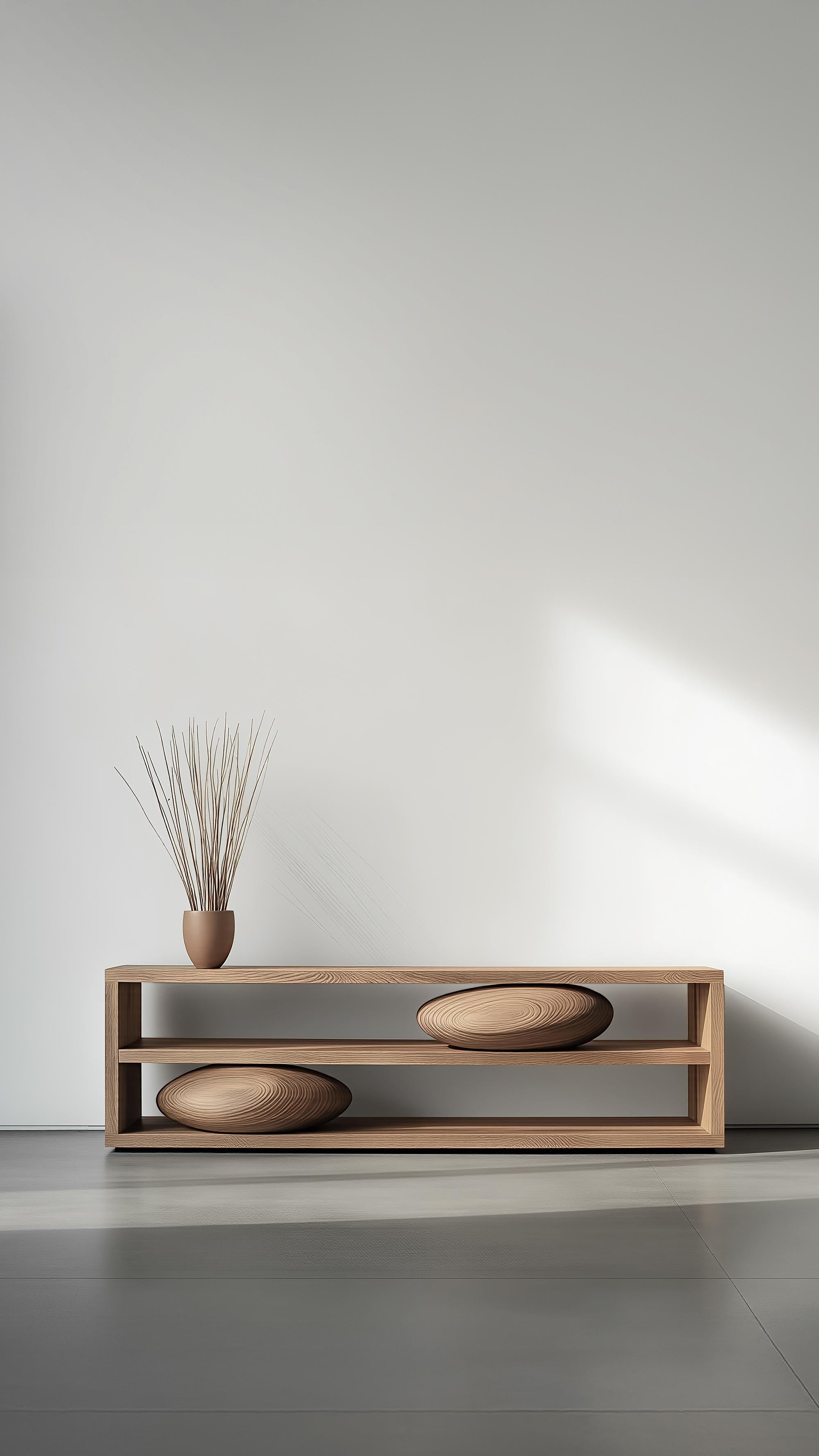 Messicano Tavolo basso Sereno No53, mobile minimal con base scultorea di Joel Escalona in vendita