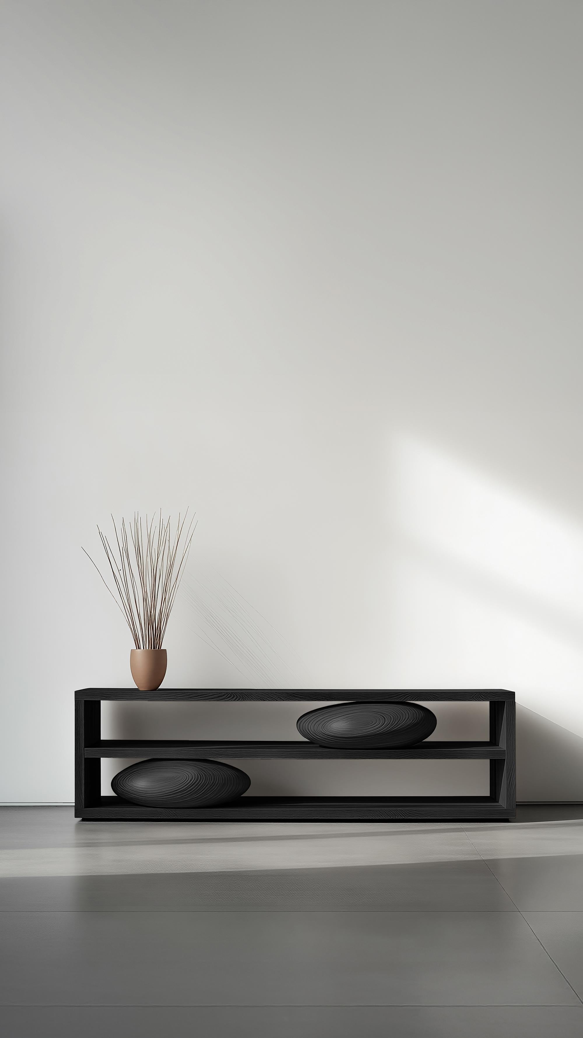 XXI secolo e contemporaneo Tavolo basso Sereno No53, mobile minimal con base scultorea di Joel Escalona in vendita