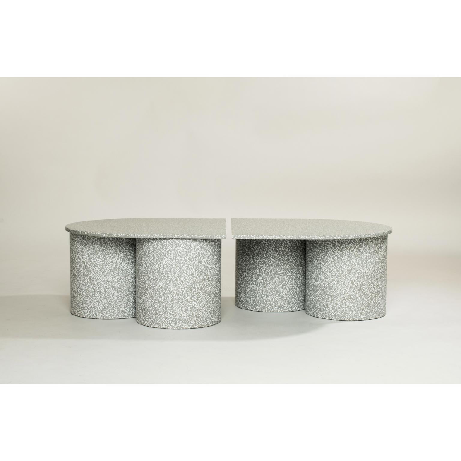 Low twins coffee table by Pietro Franceschini
Sold exclusively by Galerie Philia
Manufacturer: Moranduzzo
Dimensions: W 57 x L 53 x H 29cm (x2)
Materials: Corian, peddle terrazzo.


Pietro Franceschini is an architect and designer based in