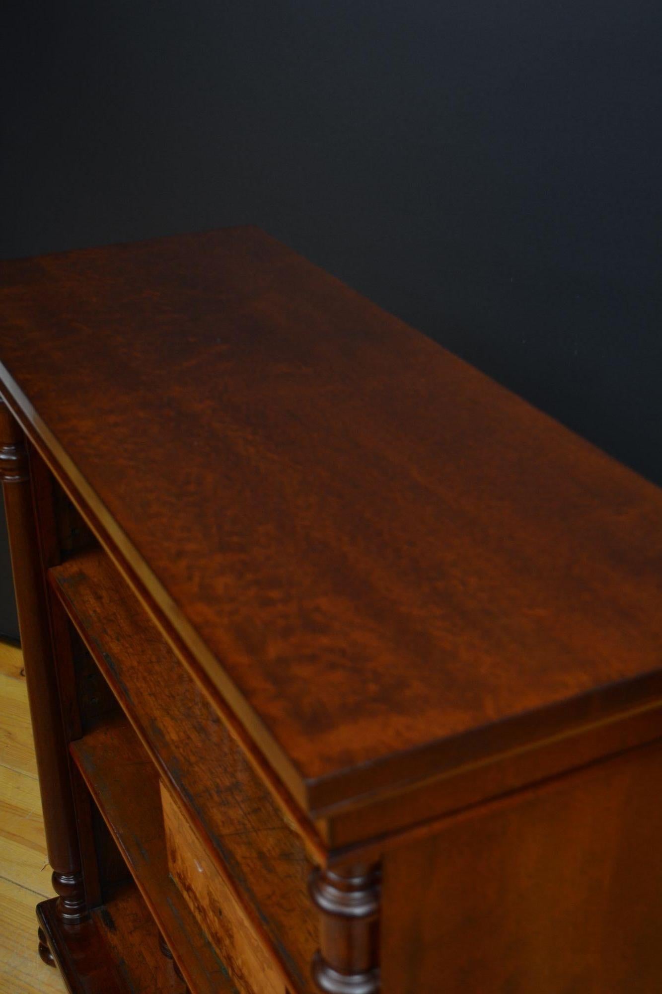 19th Century Low Victorian Mahogany Open Bookcase