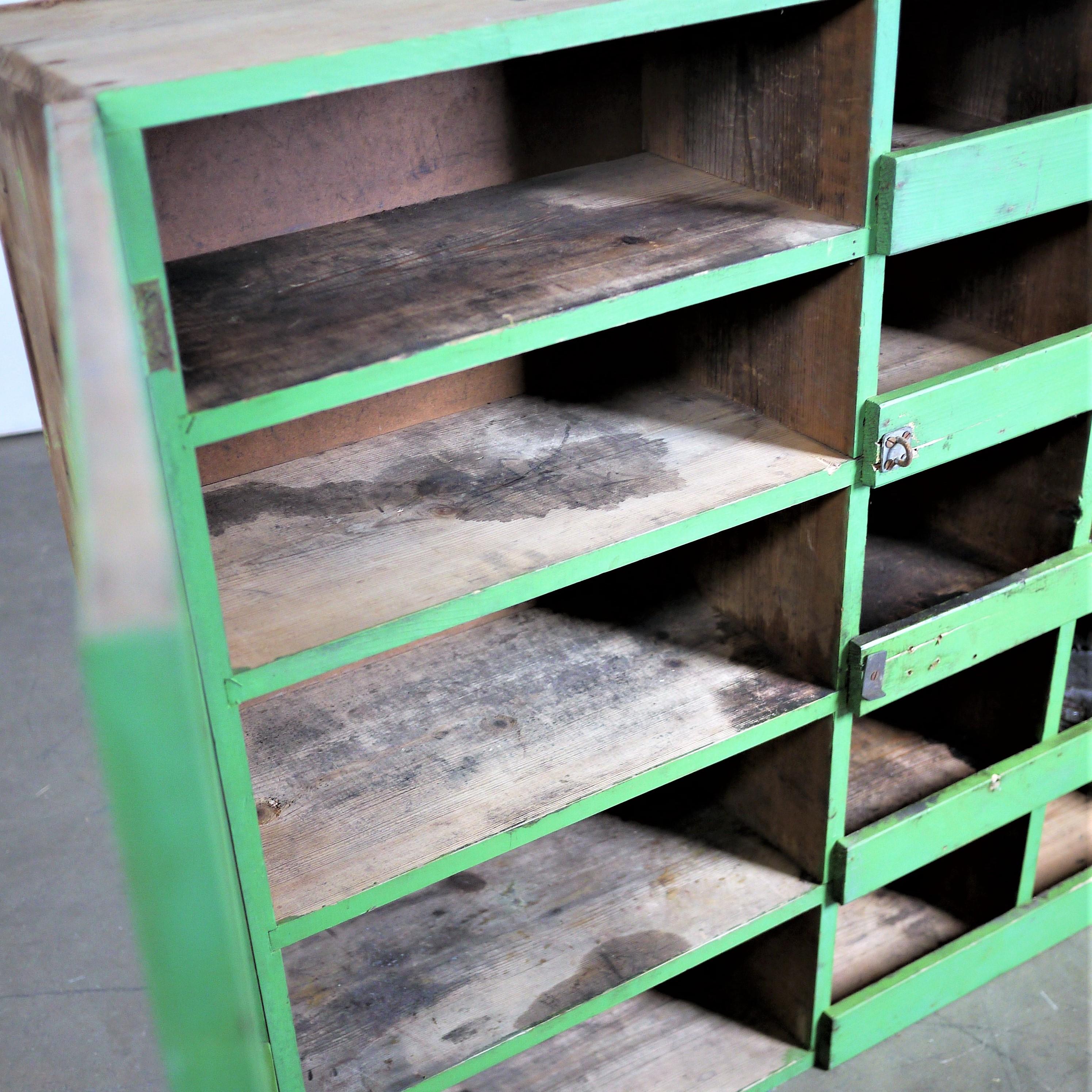 wooden pigeon hole storage units