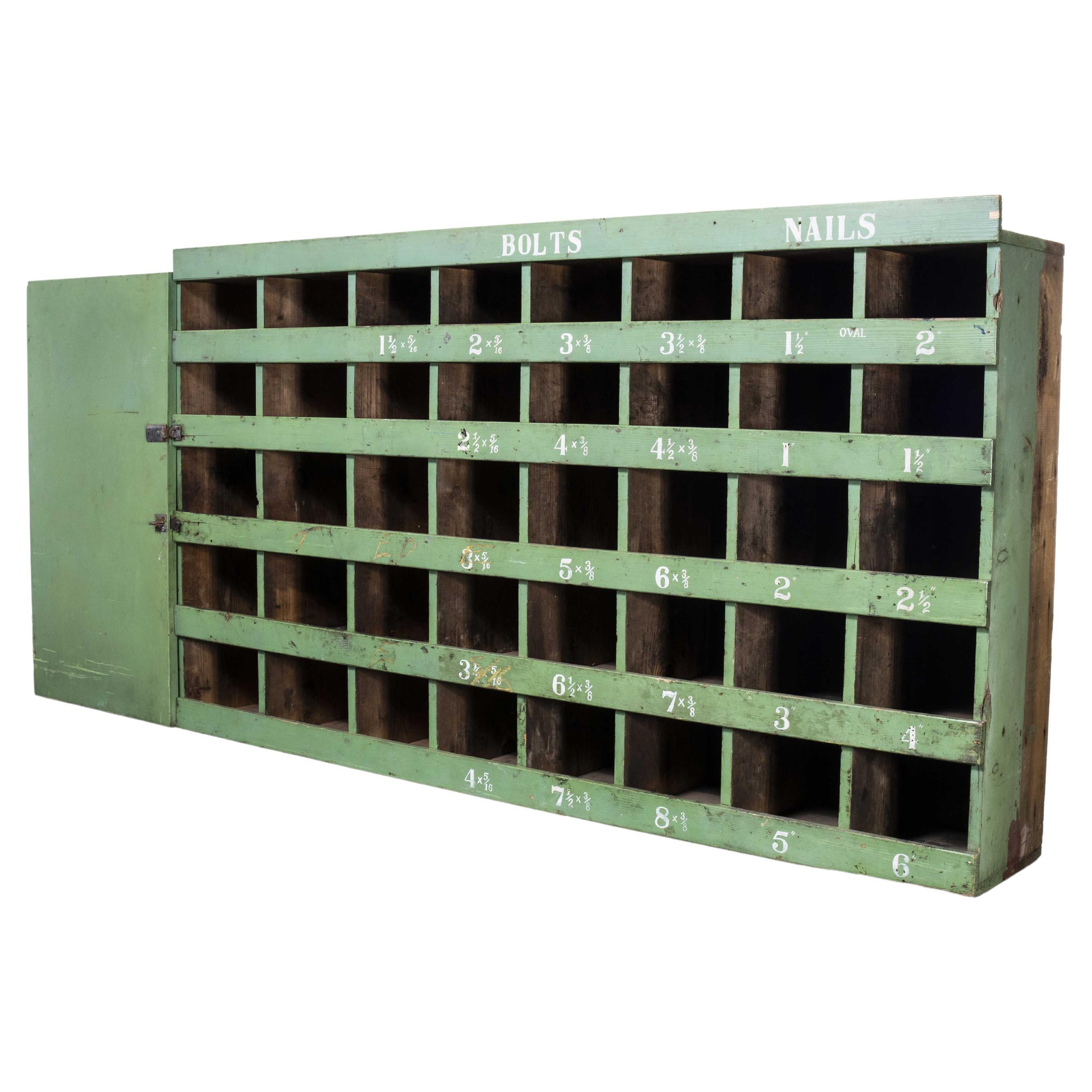 Low Victorian Pigeon Hole Cupboard/Cabinet/Storage Unit