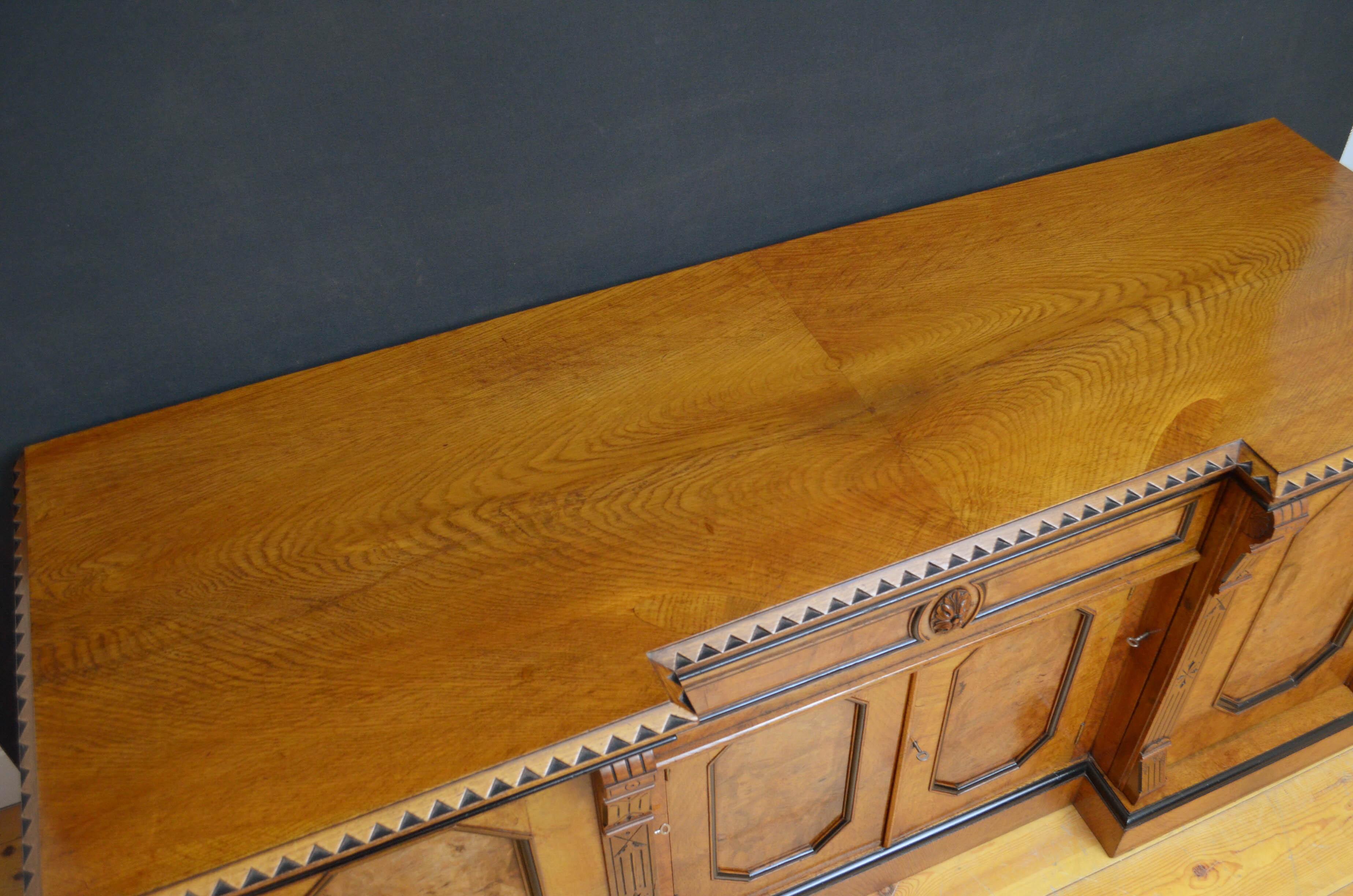 low oak sideboard