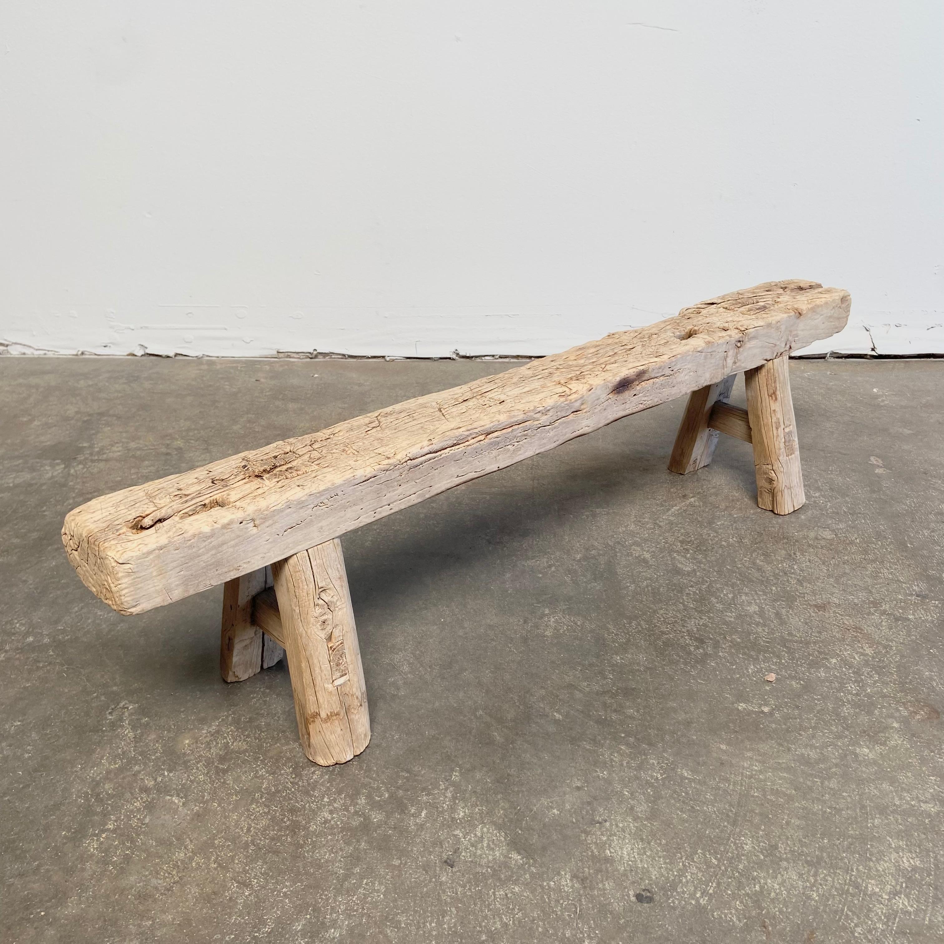 skinny vintage bench