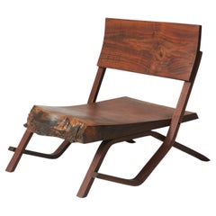 Low Walnut Chair by Josh Duthie
