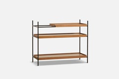 Low Walnut Tray Shelf by Hanne Willmann