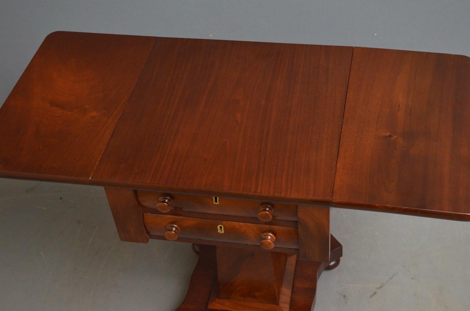 william iv mahogany work tables