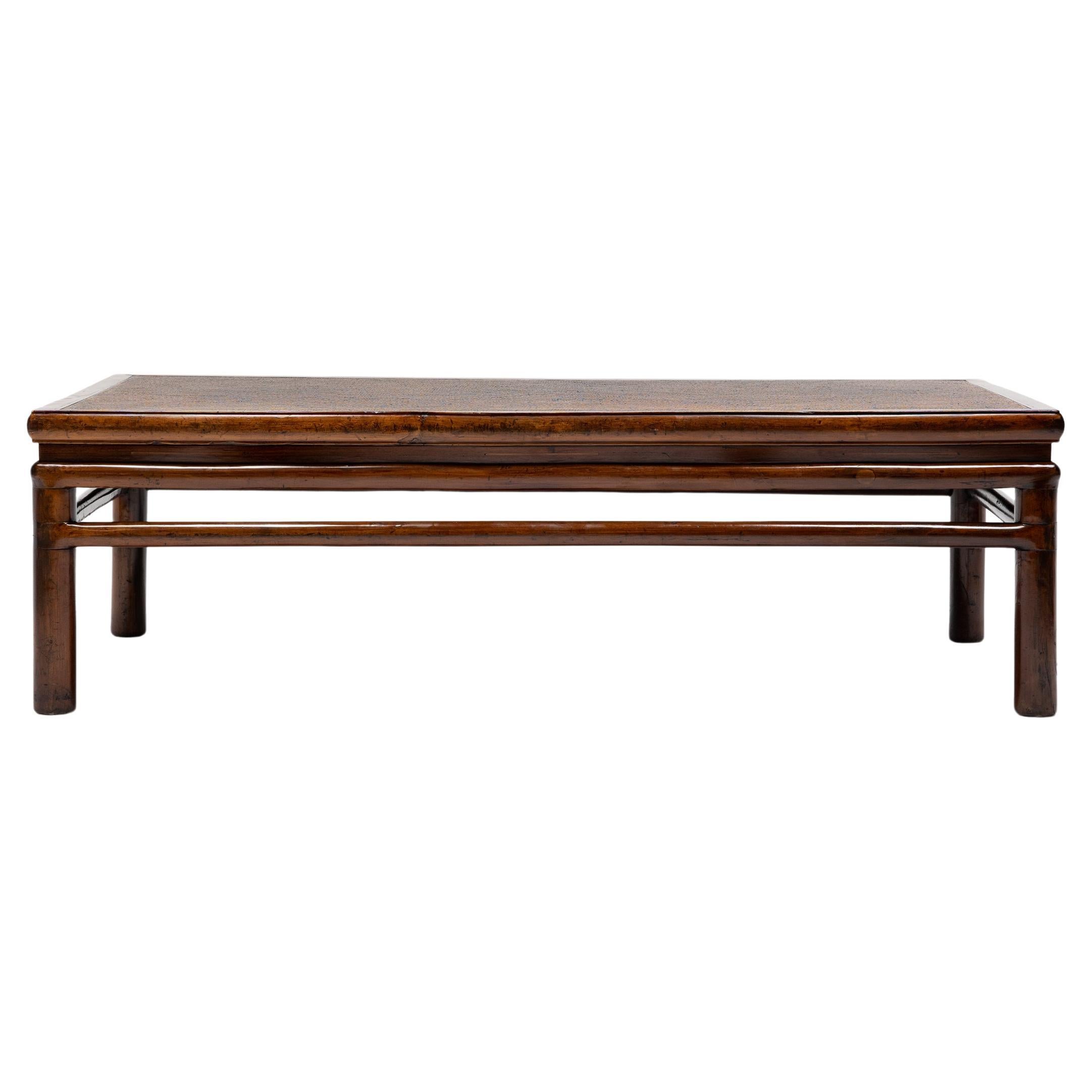 Low Woven Top Chinese Table, c. 1850