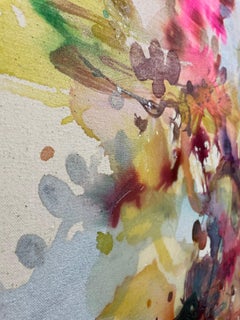 DISPLAY - expressive abstract painting on canvas