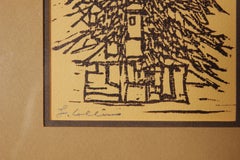 "Christmas Tree" Woodblock Print