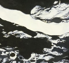 Crater Godin, Abstract Expressionist Oil Painting on Canvas by Lowell Nesbitt