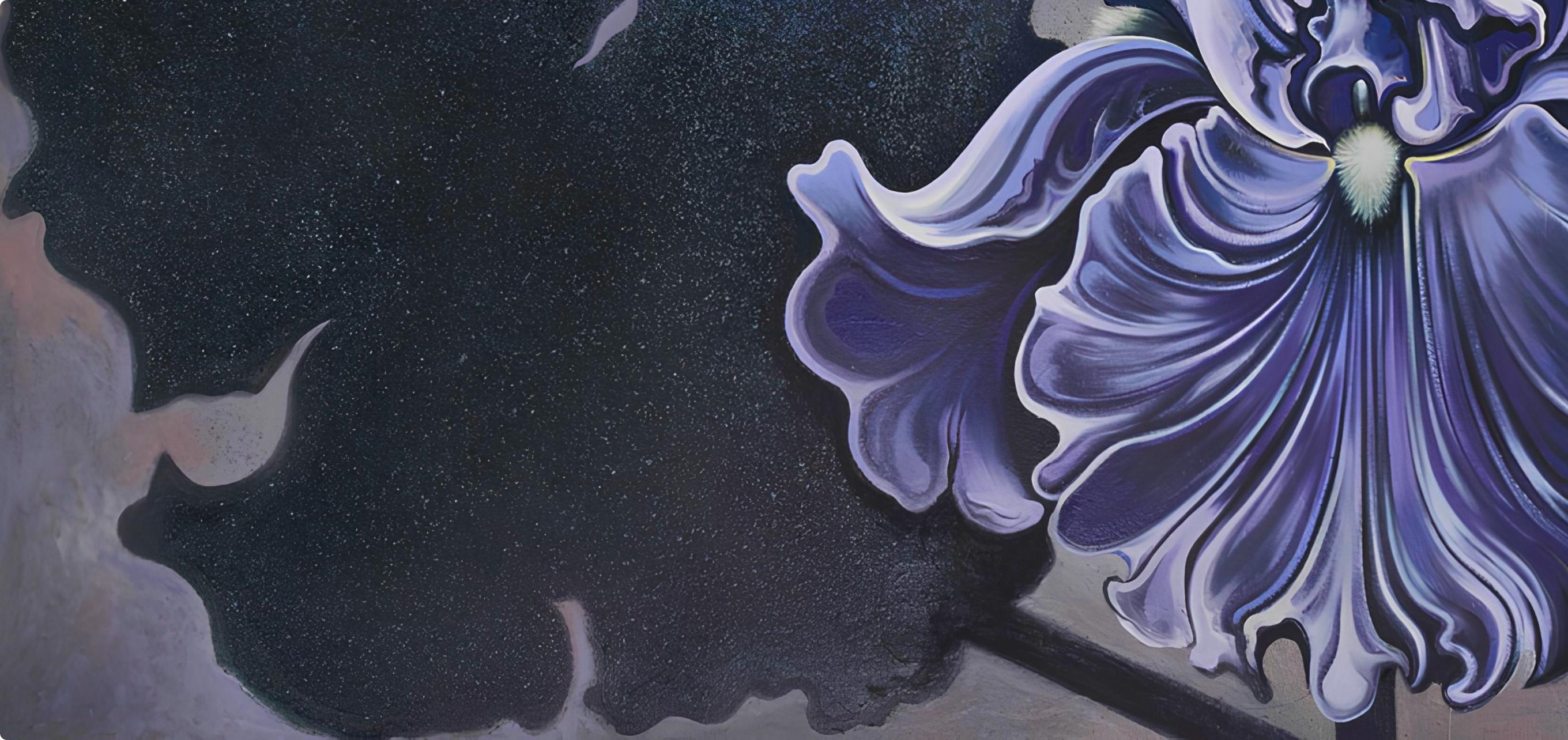 Serie Imposible (Iris), Lowell Nesbitt - Pintura (60 x 100 pulgadas) en venta 3
