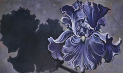 Impossible Series (Iris), Lowell Nesbitt - Painting (60 x 100 inches)