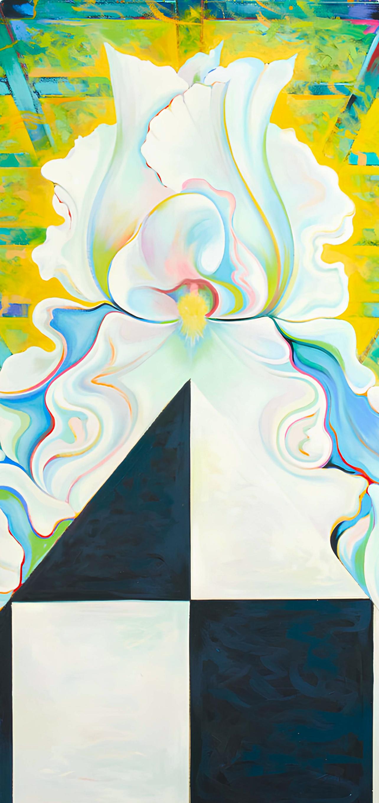 Serie Imposible, Lowell Nesbitt - Pintura (66 x 162 pulgadas) en venta 9
