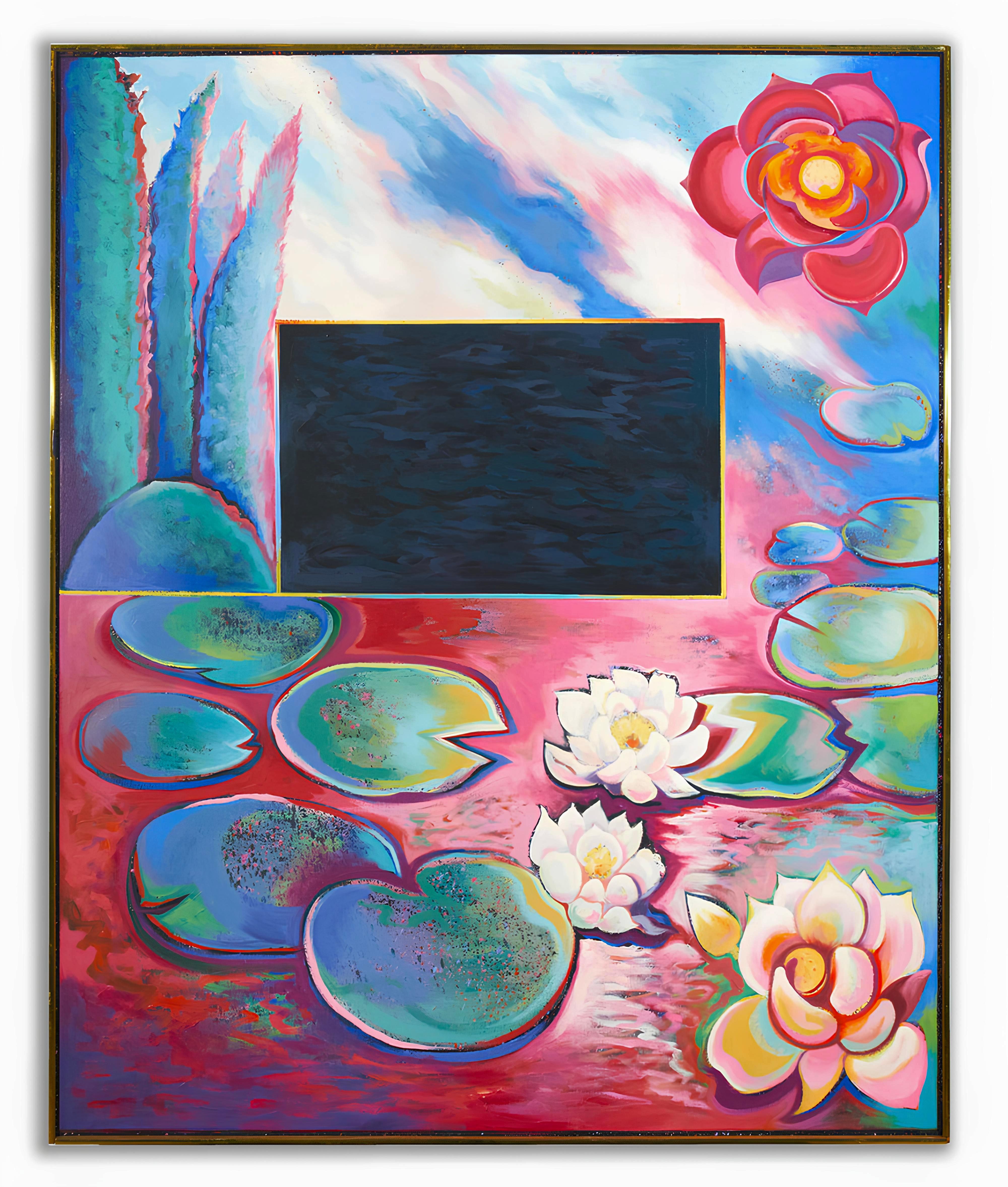 Serie Imposible, Lowell Nesbitt - Pintura (66 x 162 pulgadas) en venta 1