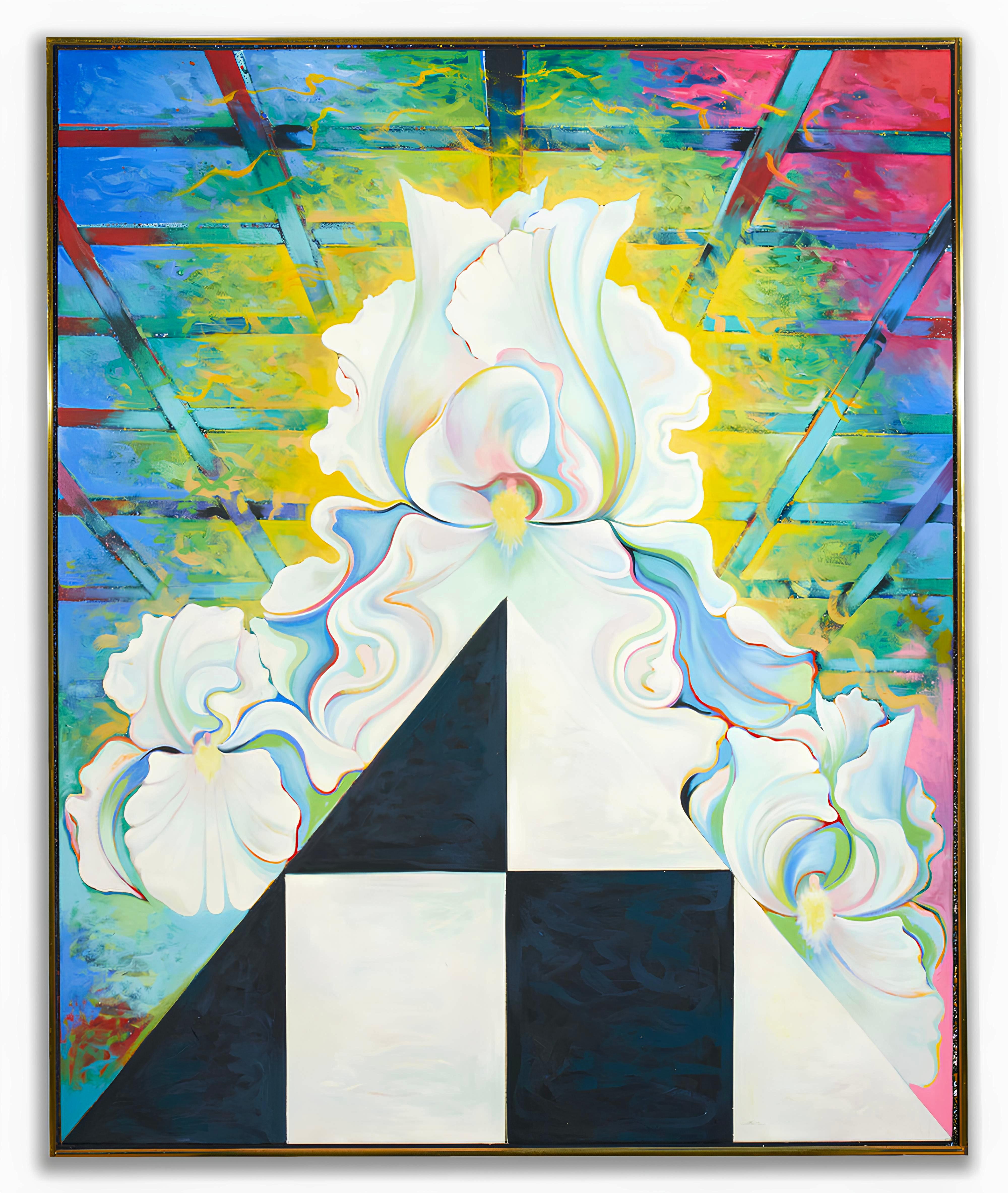 Serie Imposible, Lowell Nesbitt - Pintura (66 x 162 pulgadas) en venta 2