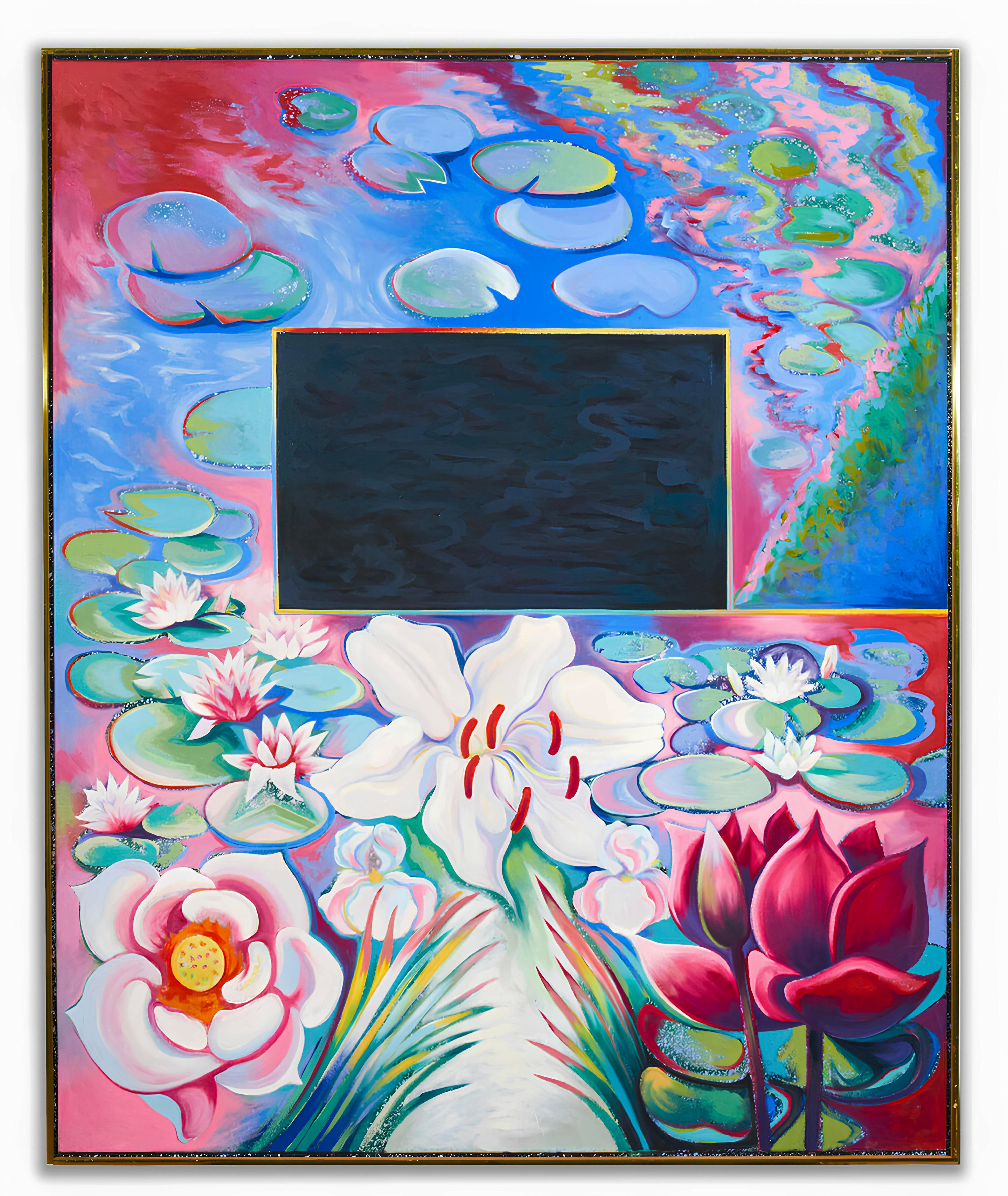 Serie Imposible, Lowell Nesbitt - Pintura (66 x 162 pulgadas) en venta 3